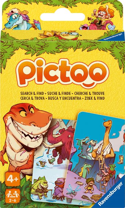 Actual product image Ravensburger 23479 - Pictoo Dino Card Game - Fast-paced card search game for children aged 4 and over (Multilingual)