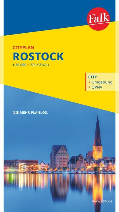 Produktbild Falk Cityplan Rostock 1:21.000