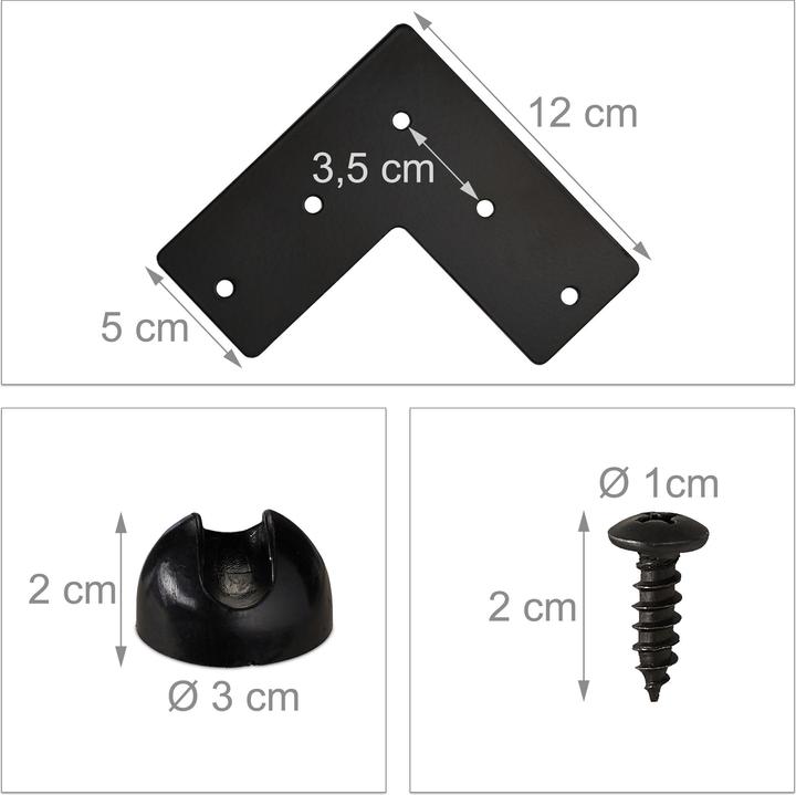 Actual product image Relaxdays Hairpin Legs, Set of 4