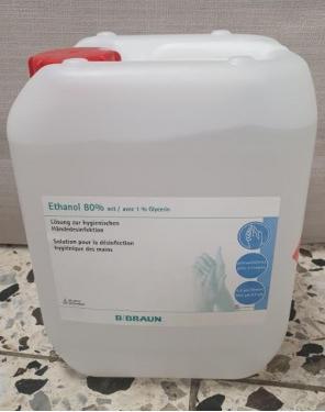 Produktbild B.Braun B. BRAUN Ethanol 80% Glycerin 1% Kanister 5 lt (5000 ml)