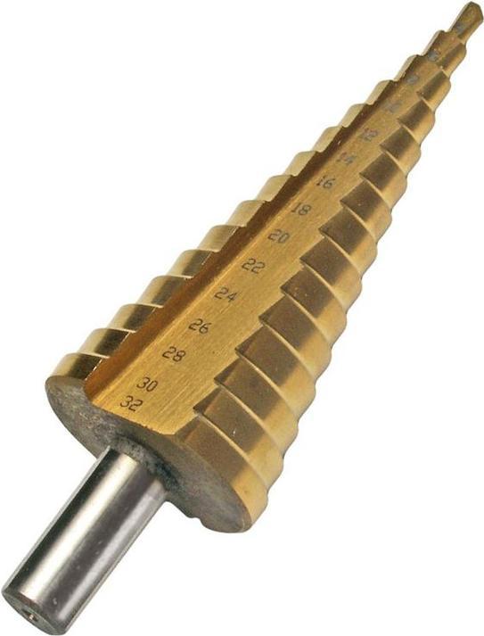 Image du produit BGS Foret étagé (4 mm, 6 mm, 8 mm, 10 mm, 12 mm, 14 mm, 16 mm, 18 mm, 20 mm, 22 mm, 24 mm, 26 mm, 28 cm, 30 mm, 32 mm)
