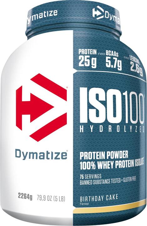 Actual product image Dymatize Iso 100 Birthday Cake (Birthday cake, 1 pcs., 2264 g)