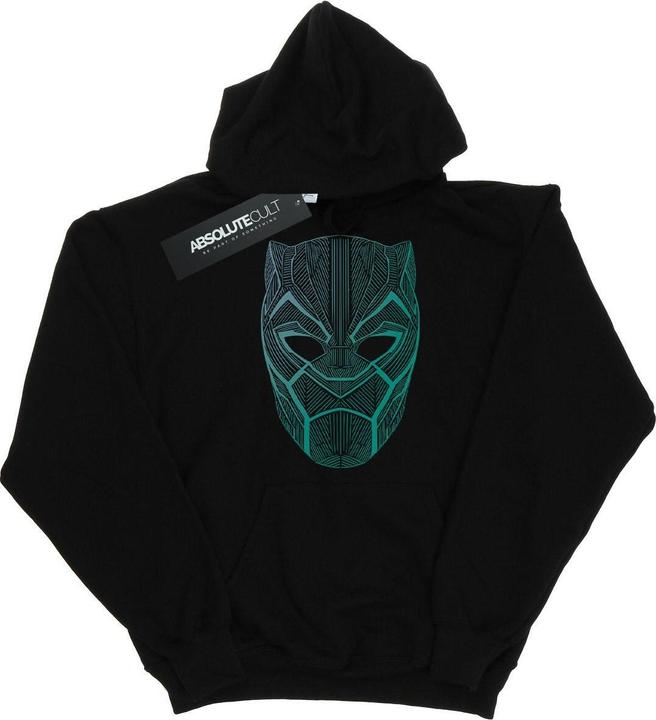 Immagine prodotto Felpa con cappuccio con maschera tribale Black Panther Uomo (M)