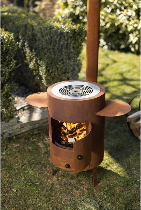 Image du produit Feu du Jardin Poêle à fondue et d'extérieur Deluxe rouille