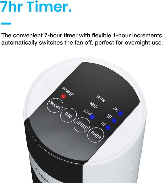 Actual product image Breeze Oscillating tower fan (48 dB)