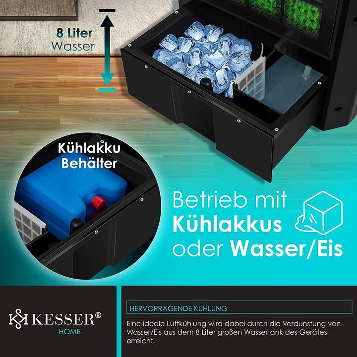Produktbild Kesser 4in1 Mobile Klimaanlage Schwarz/Silber