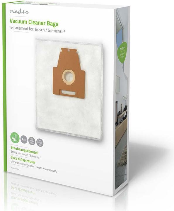 Actual product image Nedis Vacuum Cleaner Bag for Bosch / Siemens P (4 x)