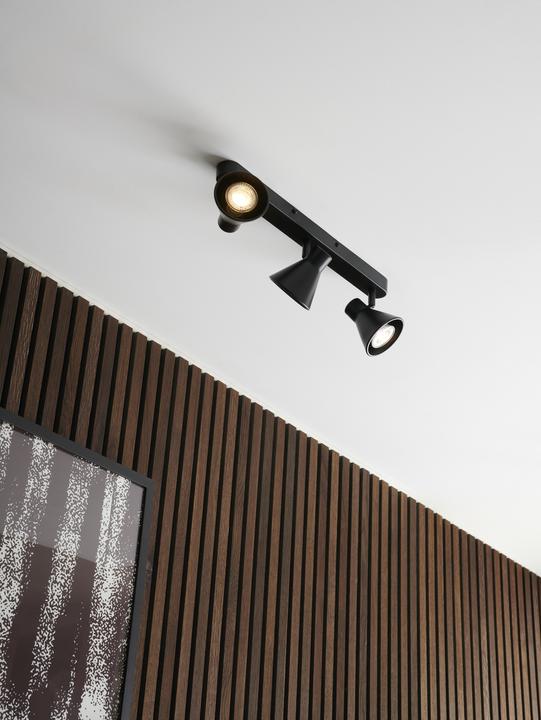 Actual product image Nordlux Eik, 3-Spot, Mat Black (GU10)