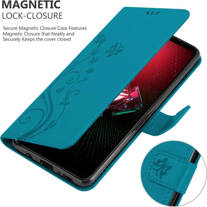 Produktbild Cadorabo Flower Book Hülle (Asus ROG Phone 5)