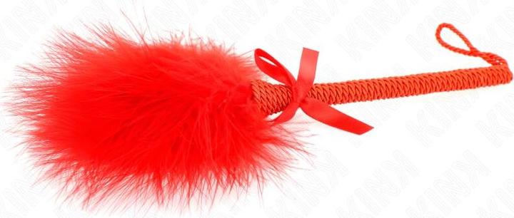 Produktbild Kink - Nylon Rope Wand mit kitzeln Federn und rote Schleife 25 Cm