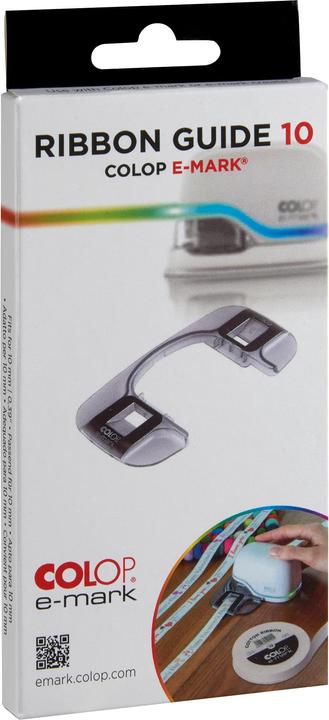 Actual product image Colop e-mark guide rail for cotton ribbons 10 mm, for easier printing of ribbons and en