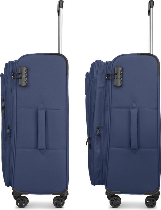Actual product image Franky Melbourne 3.0 4-wheel suitcase set, 3-piece, with stretch fold (180 l, XL (from 140l))