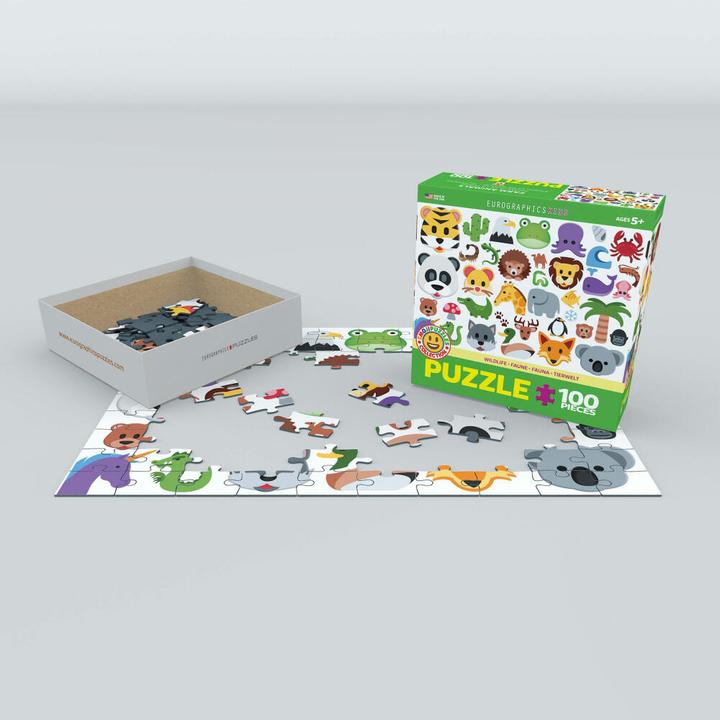 Actual product image Eurographics Emoji - wildlife 100 parts (100 pieces)