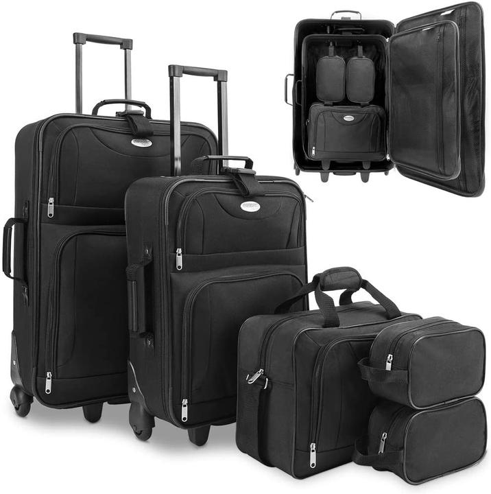 Monzana Suitcase set (60 l, Hand luggage (up to 50 litres), M (50 - 90l), L (90 - 115l))