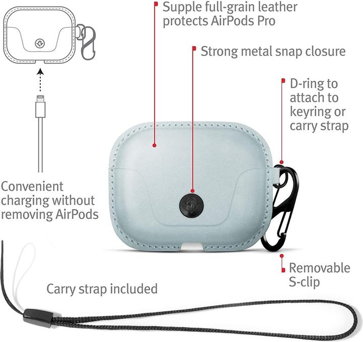 Actual product image TwelveSouth AirSnap Pro for Apple AirPods Pro (Headphone bag)