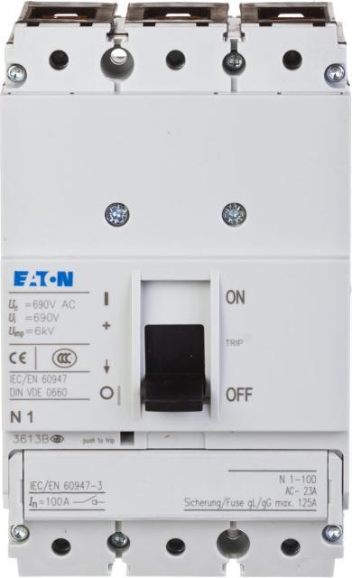 Image du produit Eaton Interrupteur-sectionneur 3p. 100A BG1 N1-100 (259144)