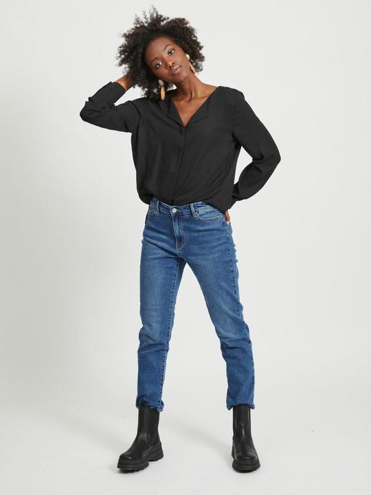 Actual product image Vila High Low Split Collar Shirt (XXL)