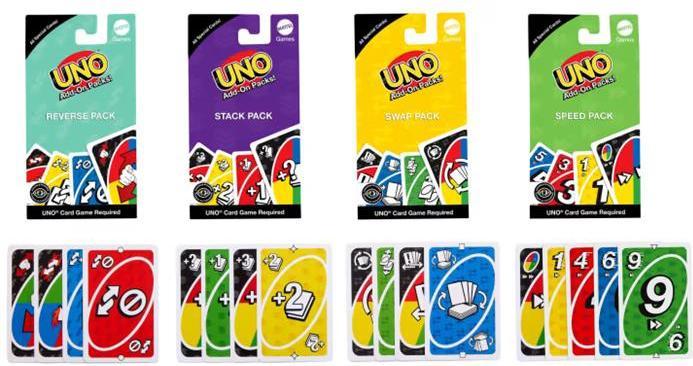 Produktbild Mattel UNO Erweiterungsset Tausch-Set (Deutsch, Französisch, Italienisch, Schweizerdeutsch, Englisch)