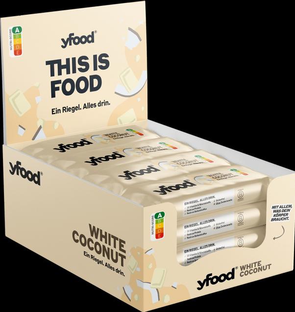 Image du produit YFood Coconut & White Chocolate (Chocolat blanc, Noix de coco, 12 pcs, 720 g)