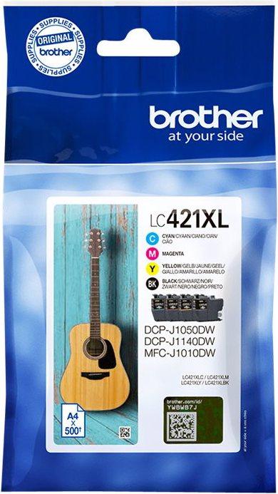 Brother DUPLIKAT LC421VAL 4pack Ink Cartridge up to with DR Security Tag (CMYK)