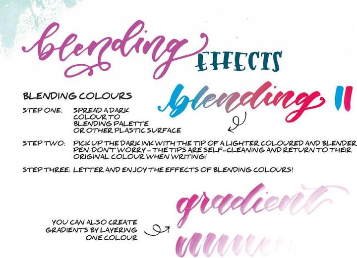 Actual product image Tombow Lettering-Set Advanced (Multicoloured, 10 x)