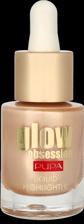 Actual product image Pupa Milano Glow Obsession Liquid Highlighter Metallic Effect Moon Light (002 Moon Light, Highlighter)