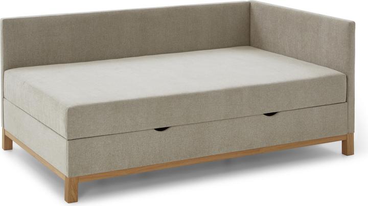 Actual product image Meise Möbel Santos studio couch incl. bed base and pocket spring mattress fabric Thor (90 x 200 cm)
