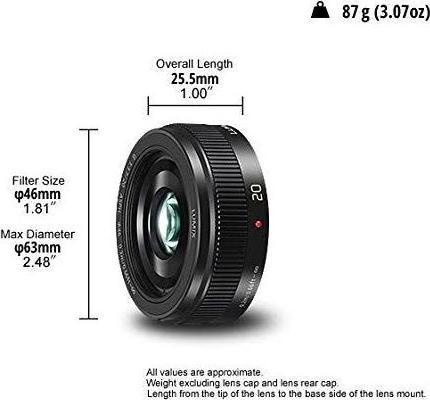 Immagine prodotto Panasonic LUMIX 20mm F/1,7 G II Asfh. (Micro Four Thirds, Micro Four Thirds)