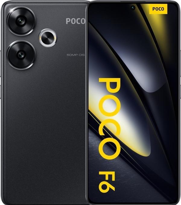 Actual product image Xiaomi Poco F6 (256 GB, Black, 6.67", Dual SIM, 50 Mpx, 5G)