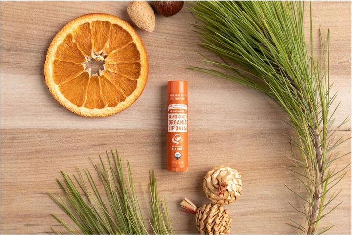 Actual product image Dr. Bronner's Lip Balm Orange-Ginger (Balm, 4 ml)