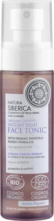 Image du produit Natura Siberica Organic Certified Instant Relief Face Tonic for Sensitive Skin, 100 ml, 8741E (Lotion tonique, 100 ml)