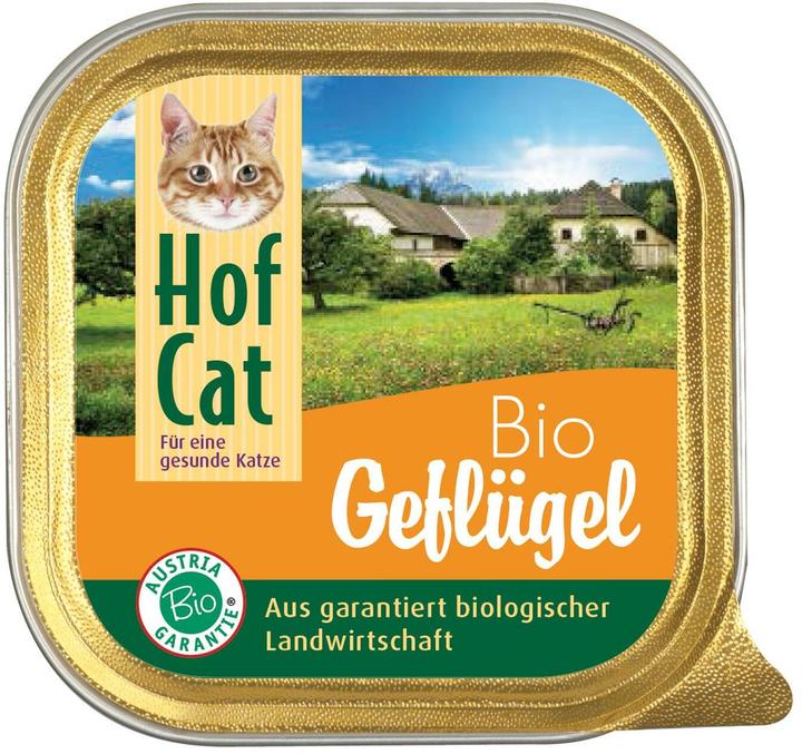 Produktbild Hof Cat Nassfutter Geflügel, 16 x 100g (Adult, 16 Stk., 1600 g)