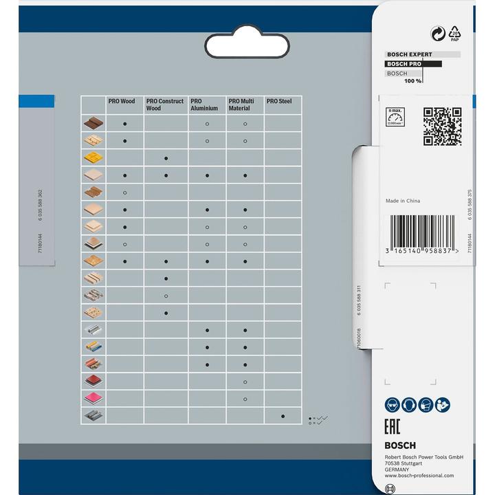Productafbeelding Bosch Professional Zubehör Cirkelzaagblad Standaard voor Aluminium, 140x1.6/1.1x10, 50 tanden