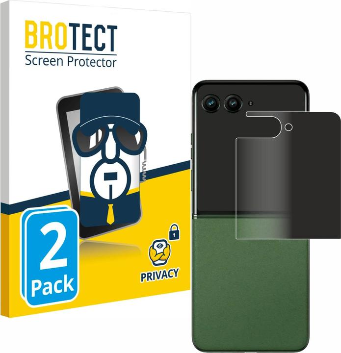 Actual product image BROTECT Anti-spy privacy film Blue light protection film (2 Piece, Motorola Edge 50 Ultra)