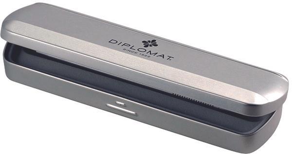 Actual product image Diplomat Rollerball Traveller stainless steel gold (Stainless steel gold, 1 x)