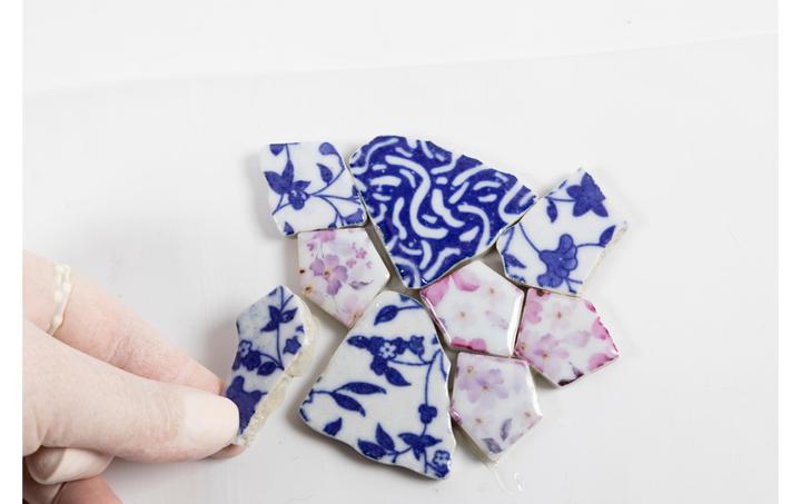Produktbild Creative - Kreativ Set Kintsugi, Untersetzer, Blau, Gold, Rosa, Weiss, 1 Pck - ()