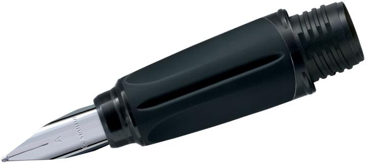 Image du produit STABILO Grip pour stylo scolaire - EASYbuddy en noir/lime - avec plume débutant A (Noir/citron vert, 1 x)