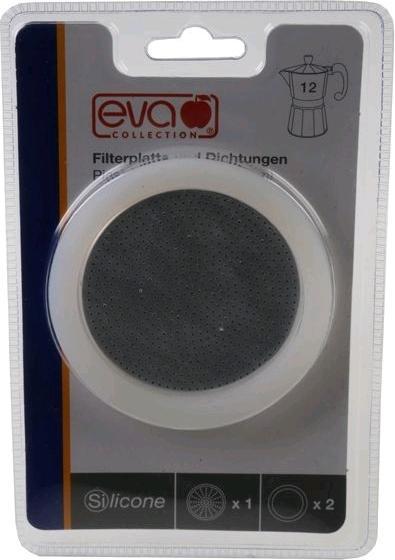 Eva- Kochen und Haushalt Eva replacement filter aluminium2 silicone seals 12 t