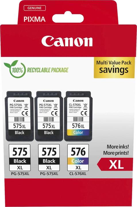 Actual product image Canon PG-575XLx2/CL-576XL (M, FC, C, Y)