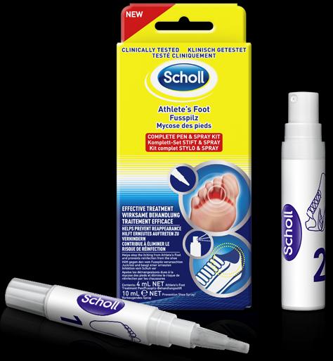 Produktbild Scholl Fusspilz (Fusscrème & Fussgel, 4 ml)