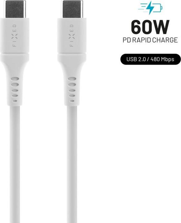 Produktbild Fixed Liquid-Silicone-Kabel USB-C/USB-C (2 m, 60 W)