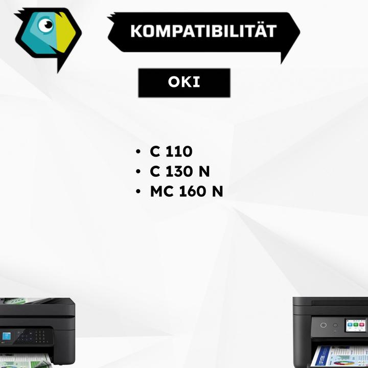 Image du produit Inkadoo Toner compatible avec OKI 44250723 / C110 toner, cyan cyan (C)
