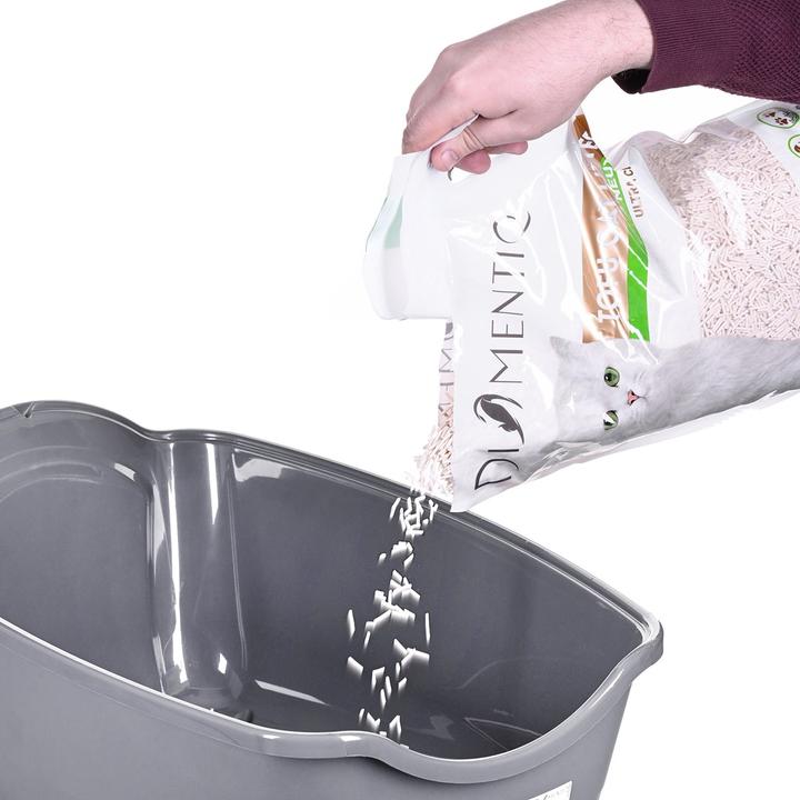 Produktbild Diamentiq BAILA biel/jasnoszary - kuweta dla kota (Katzenklo offen)