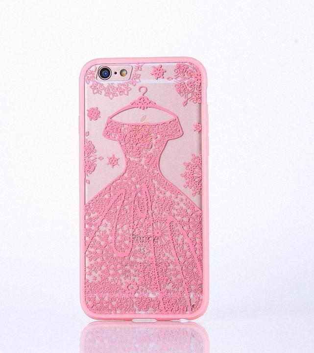 Produktbild König Design Apple iPhone 7 Handy Hülle Mandala Case Schutzhülle Motiv Cover Kleid Rosa Neu (Apple iPhone 7)