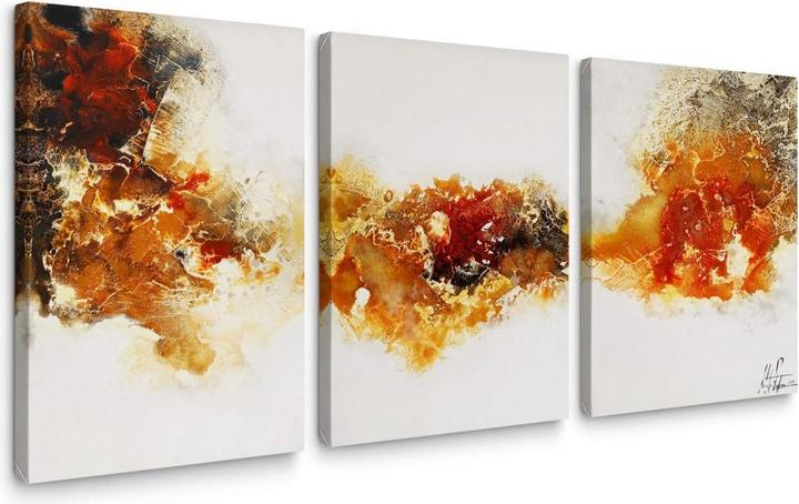 Produktbild Trenddeko Fedrau - Flüssiges Gold 04 (3-teilig) (40 x 60 cm)