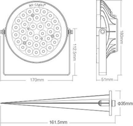 Produktbild Milight Zigbee 3.0 Funk Smart LED Gartenspot 15W (1500 lm, IP65)