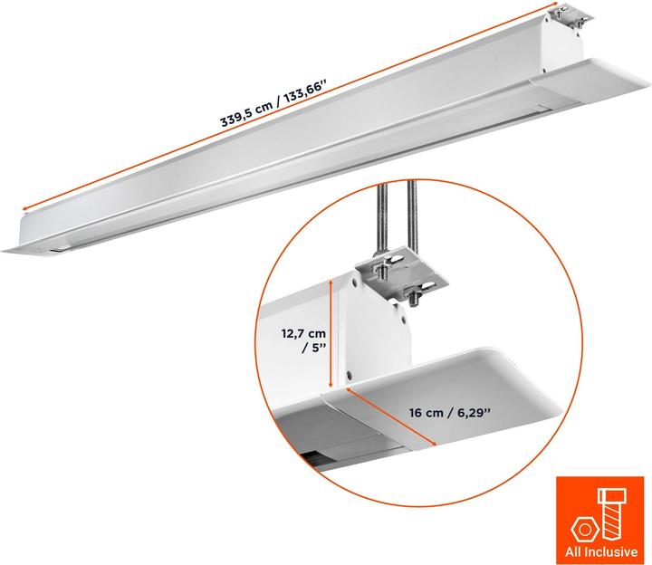 Produktbild Celexon Einbauleinwand Motor Professional + 300x225cm 4:3 (148.03", 4:3)