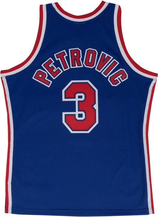 Actual product image Mitchell & Ness Swingman Jersey Brooklyn Nets 199293 Drazen Petrovic (L)