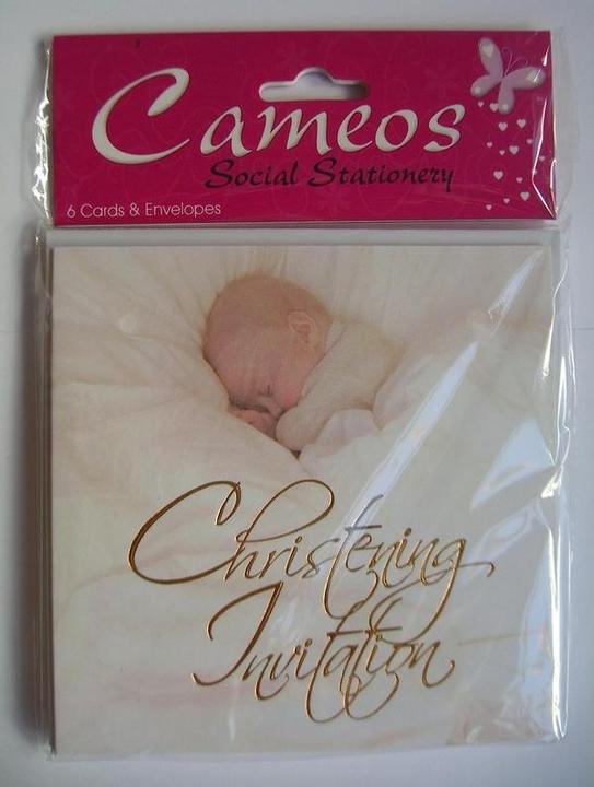 Produktbild Cameos Einladungen zur Taufe (6erPack) (6 Stk.)