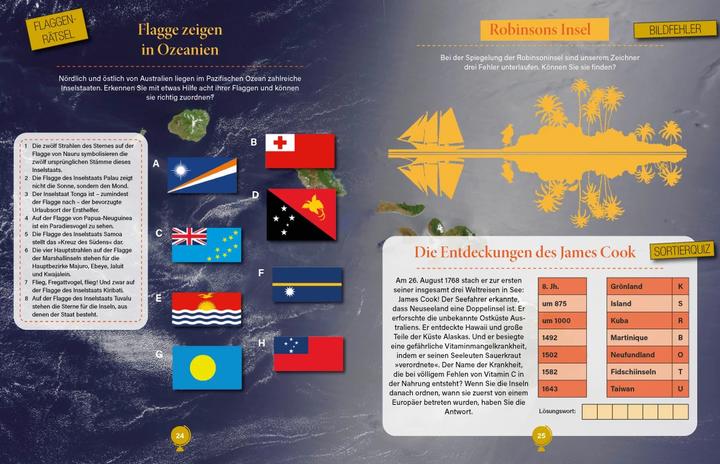 Actual product image Geografie Rätselbuch (German, Philip Pine, 2023)